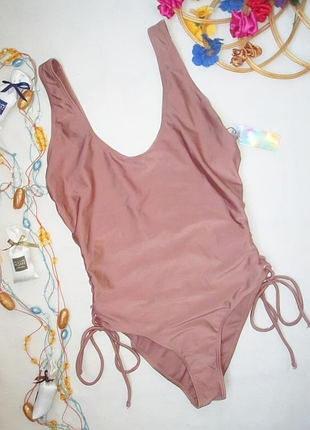 Шикарный слитный купальник бронзового цвета со шнуровкой atmosphere 21 🍒🍹🍒