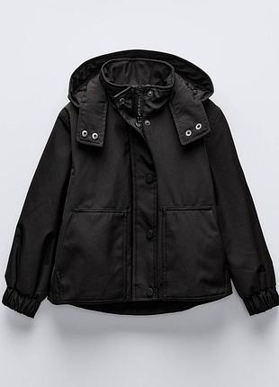 Zara парка куртка для дівчинки, zara парка демисезонная куртка 140