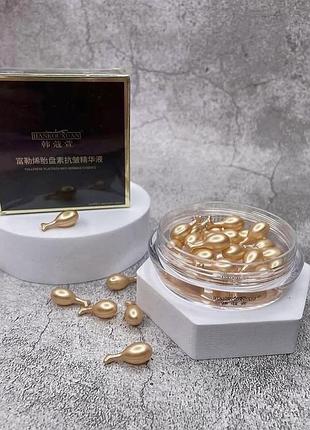 Емульсія для обличча в формі капсул fullerene placenta essence capsules з фулереном та плацентою