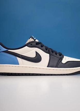 Кроссовки jordan 1 low obsidian4 фото