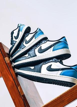 Кроссовки jordan 1 low obsidian5 фото