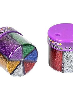 Набор блесток (глиттера) в баночке 60г, 6 цветов