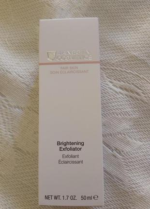 Пілінг-крем для вирівнювання кольору обличчя janssen fair skin brightening exfoliator 50мл