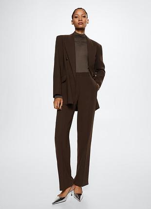 Прямые костюмные брюки mango