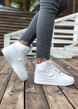 Nike lunar force 1 white fur🆕 шикарные кроссовки найк 🆕 купить наложенный платёж