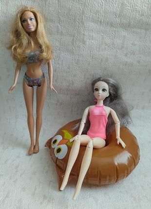 Кукольная миниатюра - аксессуары для барби. надувной круг. еда, напитки, посуда в кукольный домик v.j.v.