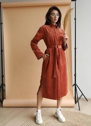 Сукня сорочка вельветова м