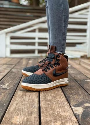 Nike lunar force 1 brown fur🆕 шикарные кроссовки найк 🆕 купить наложенный платёж