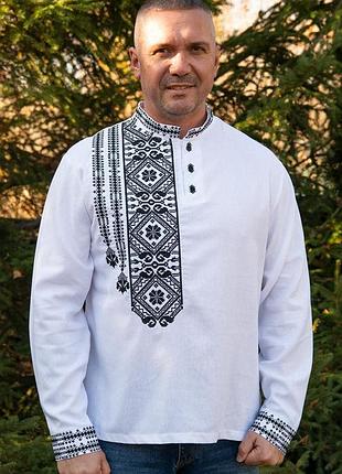 Вышиванка мужская лен