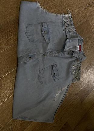 Джинсова жилетка