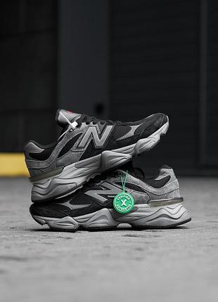 New balance 9060 black grey кросівки кросовки кроси нью беланси беланс