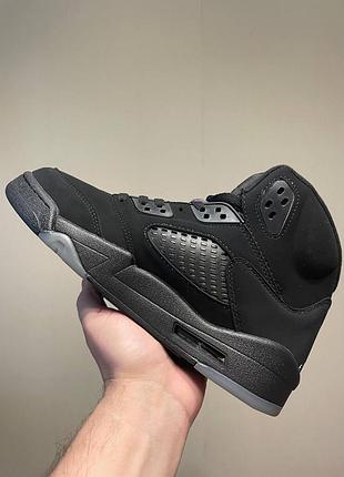 Кроссовки air jordan 5 black cat 6
