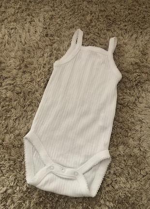 Боді-майка в рубчик на 3-6 місяців