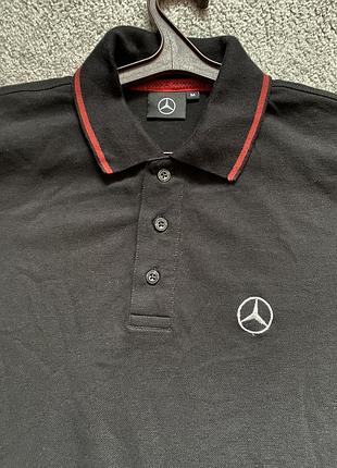 Оригинальная мужская футболка поло mercedes
