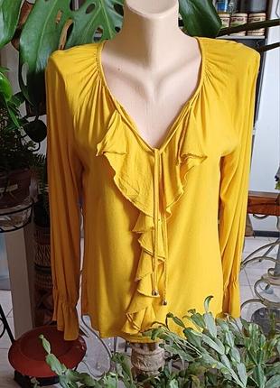 Льняная блузка в стиле бохо