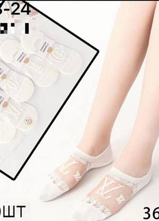 Невероятно красивые следы (следы) с прозрачной капроновой вставкой и логотипами брендов. единственный размер 36-41.