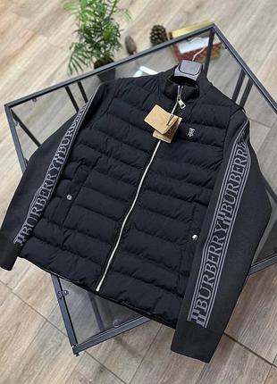 Весенняя куртка burberry в черном цвете