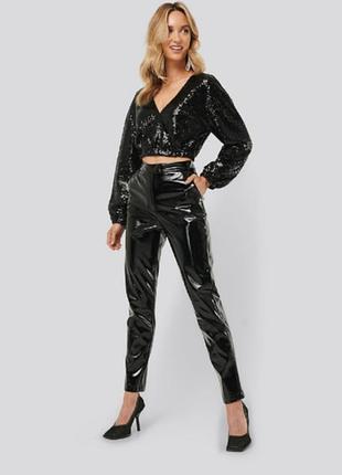 Брюки лакировані topshop