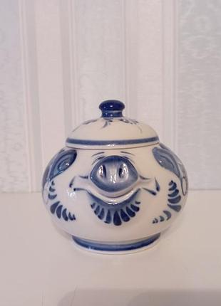 Цукорниця свинка гжель