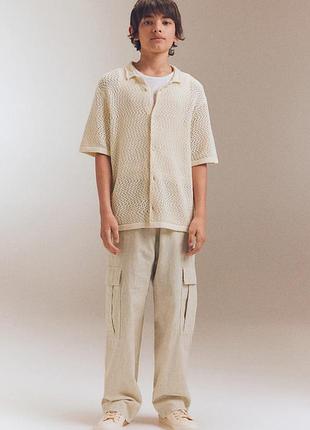 H&m льняные брюки на мальчика 11-12 лет