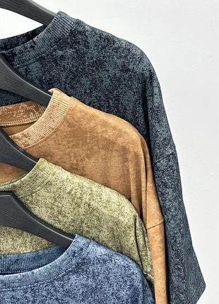 Футболки хлопковые свободного кроя тай дай женские