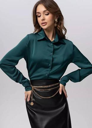 Женская шелковая рубашка | 0468