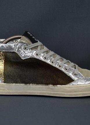 P448 a8 lovec glitter кроссовки женские кожаные. италия. оригинал. 38-39 р./25 см.