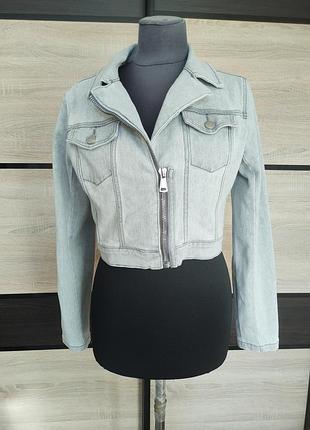 Стильная укороченная коттоновая джинсовая куртка от redial premium denim m