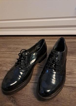 Туфли женские натуральная кожа лакированная