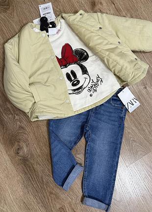 Zara куртка весенняя 98 см оригинал бомпер