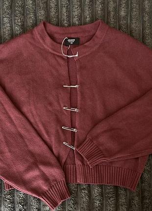 Свитер в винном цвете 2