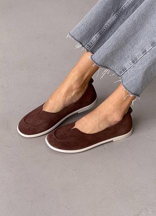 Невероятно мягкие балетки barefoot цвет: коричневый | шоколад