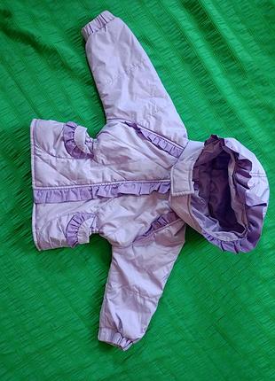 Две деми курточки для девочек, размер 74