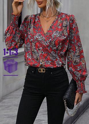 Блуза в принт shein m