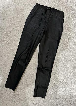 Брюки брюки искусственная кожа zara