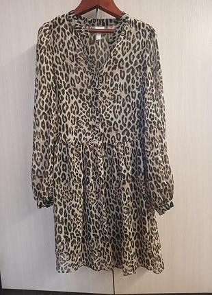 Леопардова сукня h&amp;m