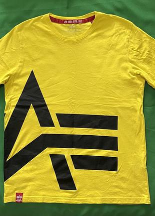 Футболка alpha industries, оригинал, размер м