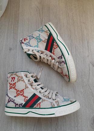 Текстильні тканевые кросовки кеды кросівки gucci р.38