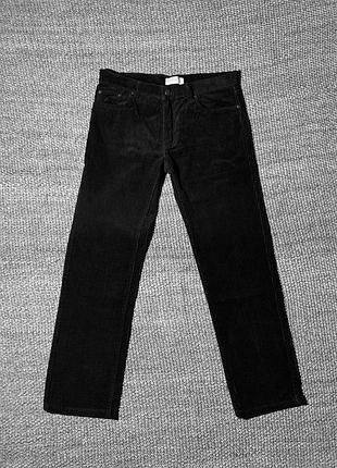 Вельветові штани united colors of benetton брюки чорні
