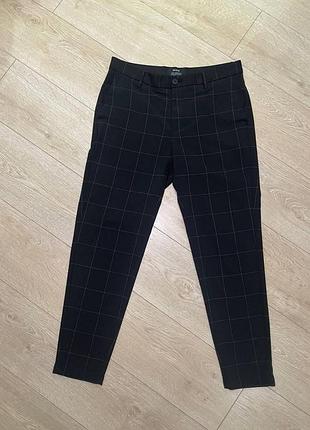 Брюки чоловічі bershka клітинка (стреч)