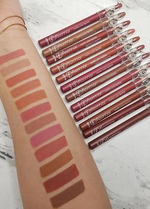 Матові олівці для губ flormar матова помада