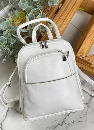 Білий рюкзак 4