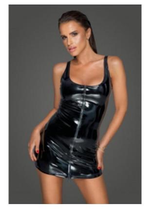 Латексное платье мини