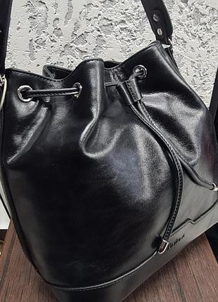 Кожаная женская сумка katana
