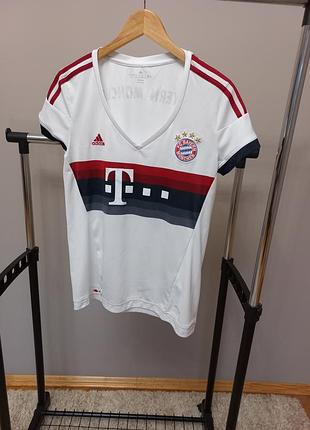 Мужская белая футболка adidas climacool fc bayern munich