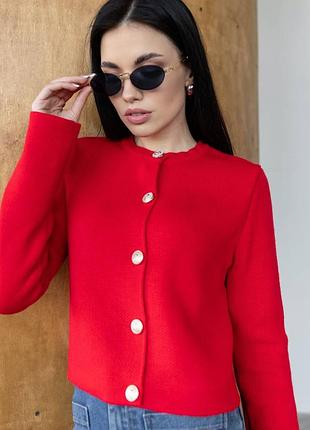 Изысканный кардиган с пуговицами (8 цвет1) 30% шерсть