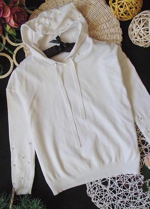 Стильне трикотажне худі в перлинки version feminin