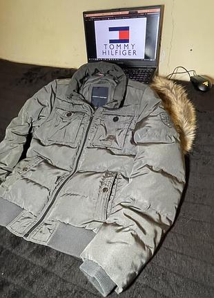 Розпродаж!весняний пуховик tommy hilfiger,куртка на чоловіка с м,чоловічий одяг