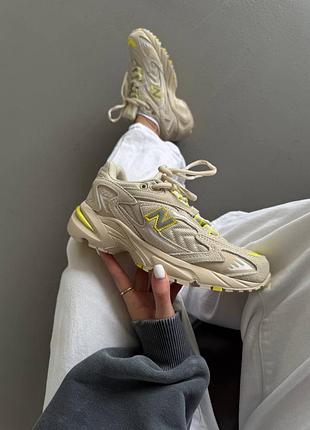 Кроссовки new balance 725 beige / yellow premium