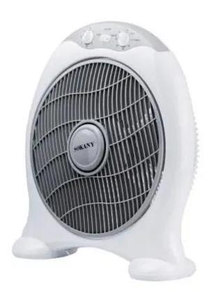 Електричний настільний вентилятор sokany electric fan 5 лопатей 3 швидкості вентилятор настільний